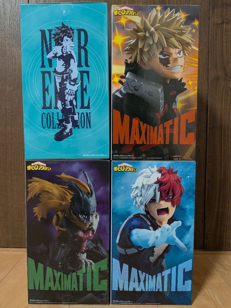 僕のヒーローアカデミアフィギュア 緑谷出久 爆豪勝己 轟焦凍4個 新品未開封