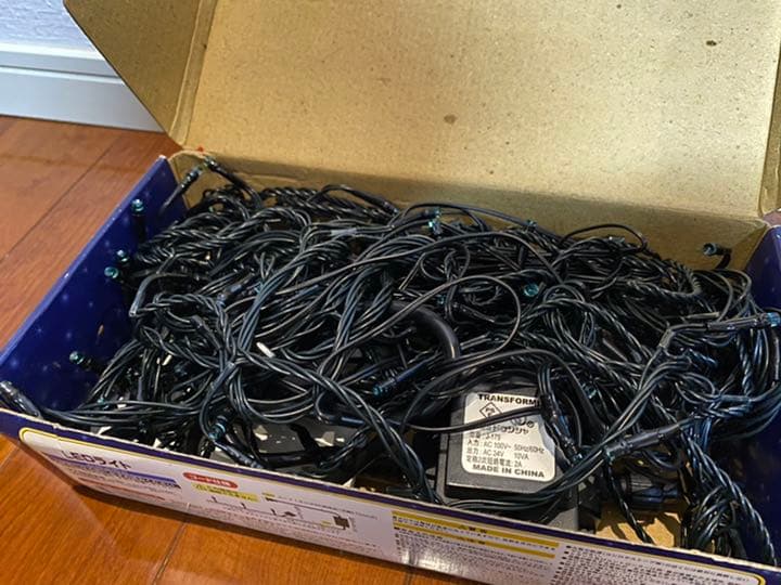 【新品未使用】LEDライト　ストレートライト　約10m  100球　ブルー球