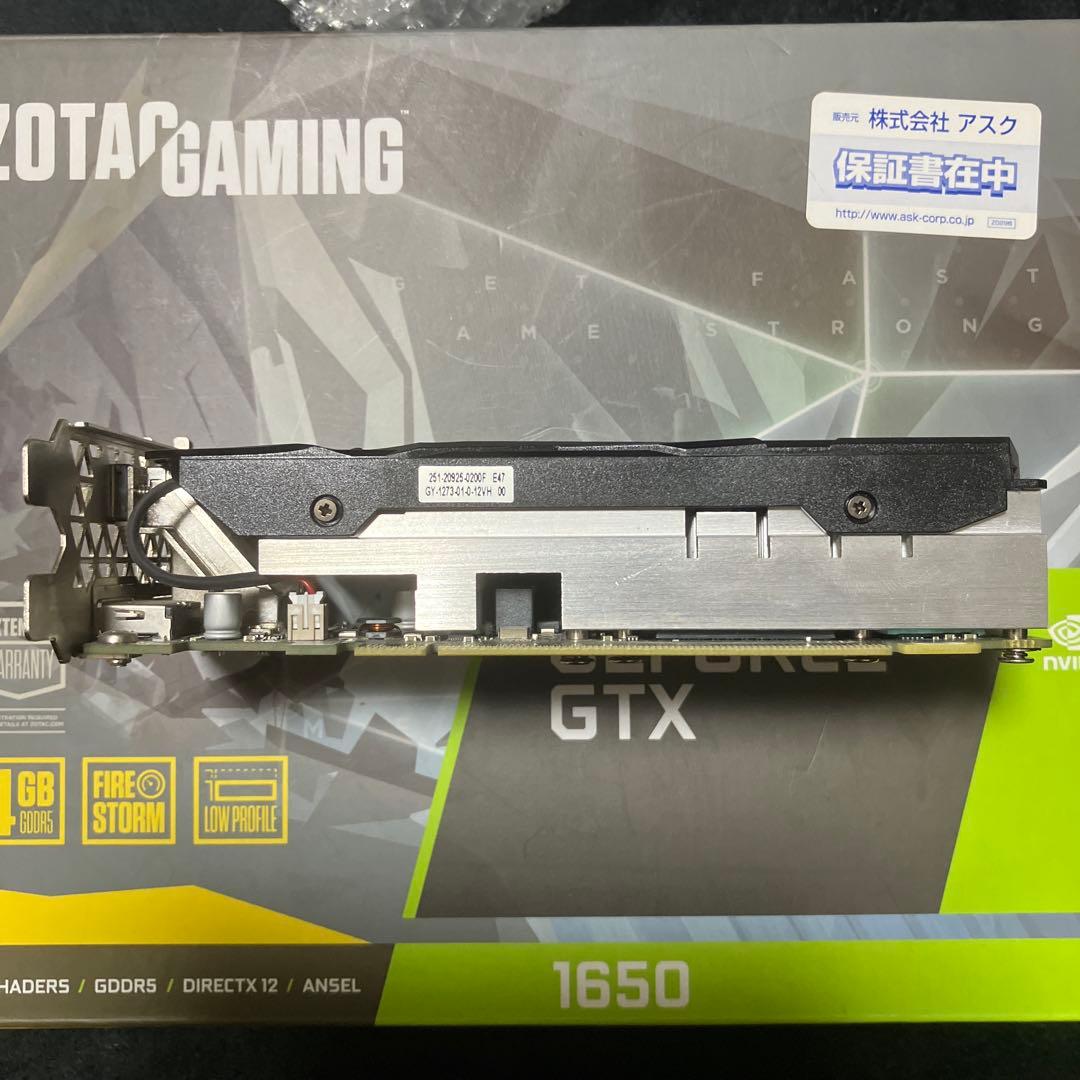 グラフィックボード・グラボ・ビデオカード ZOTAC GAMING GTX 1650 LP