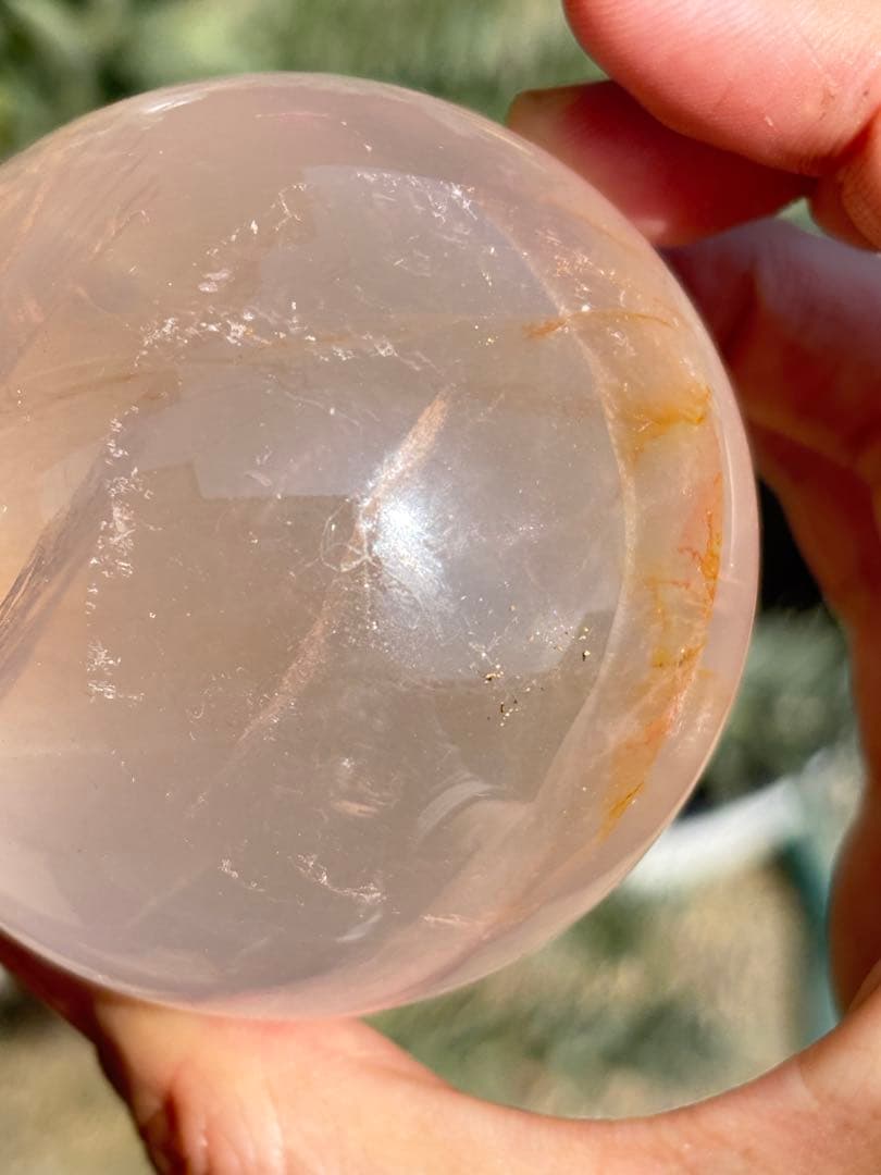 ローズクォーツ　ゴールデンヒーラー共生　　　　スター　高品質　うるうる