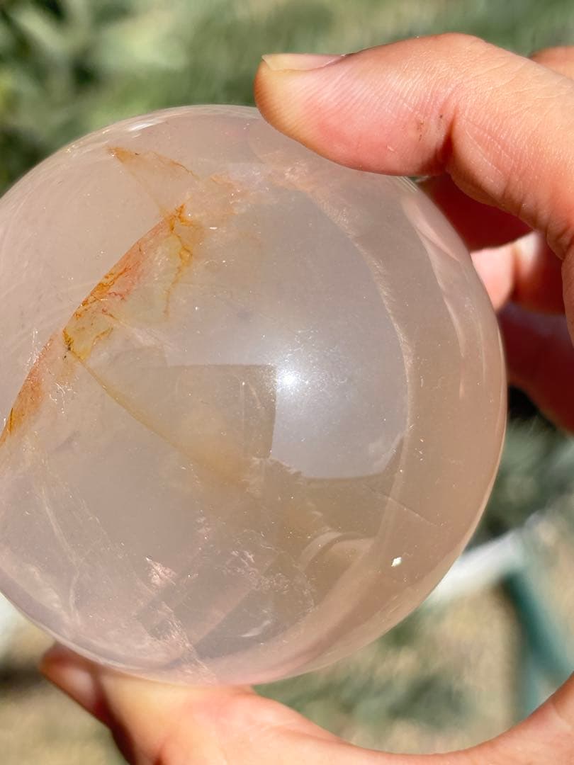 ローズクォーツ　ゴールデンヒーラー共生　　　　スター　高品質　うるうる