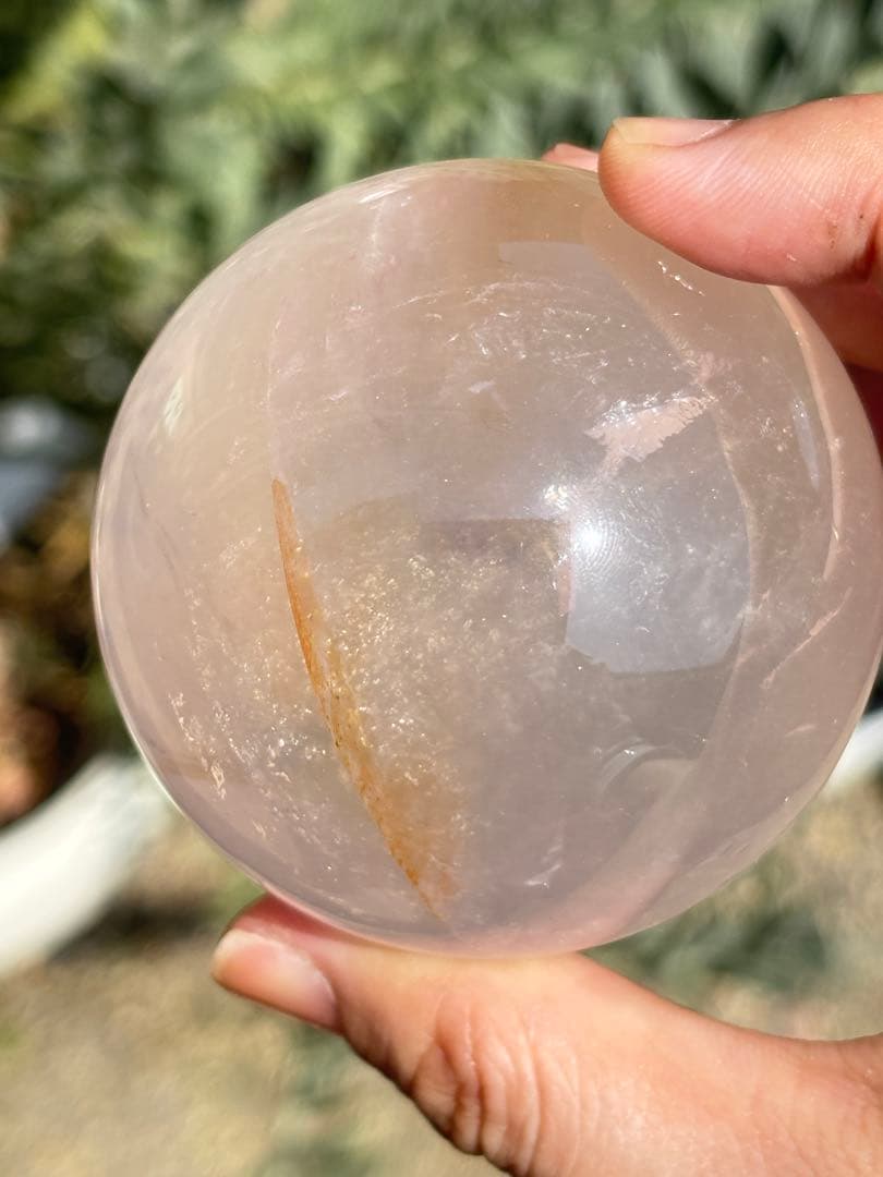 ローズクォーツ　ゴールデンヒーラー共生　　　　スター　高品質　うるうる