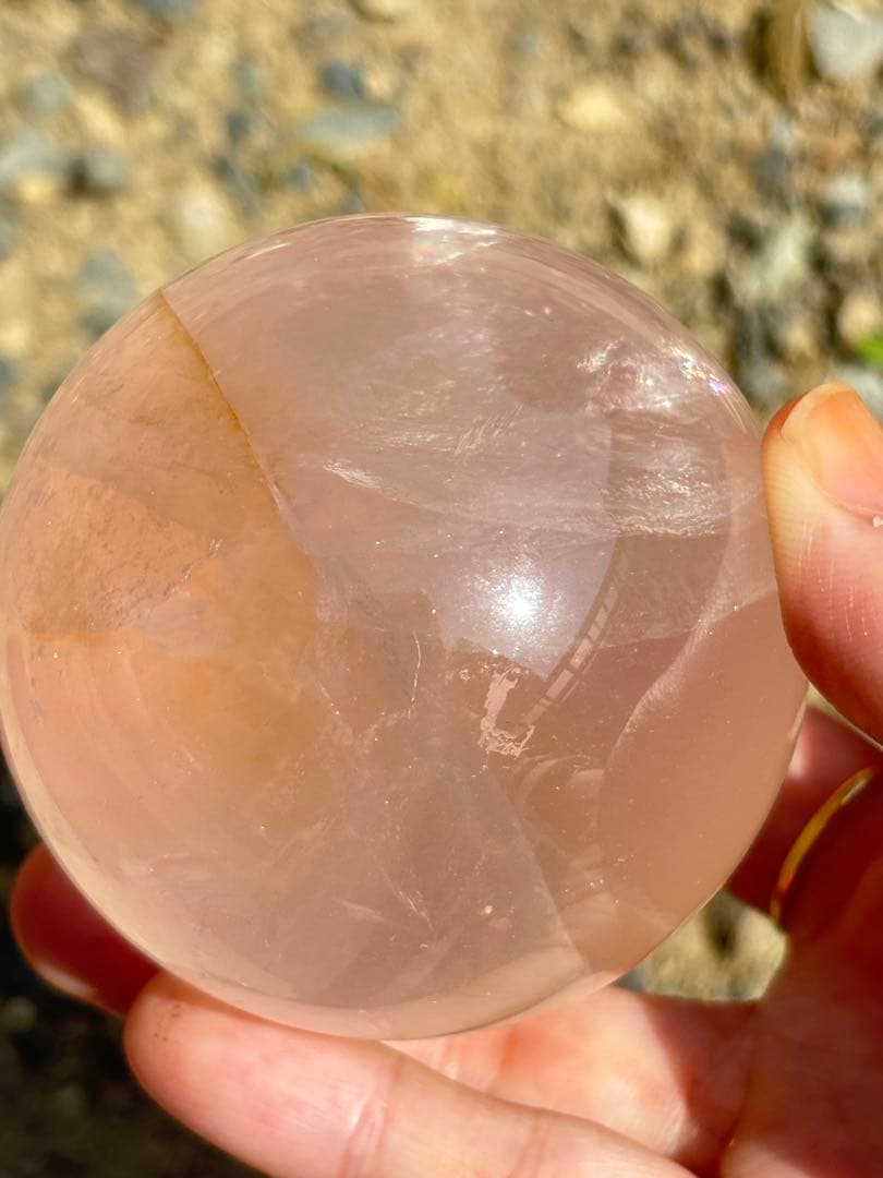 ローズクォーツ　ゴールデンヒーラー共生　　　　スター　高品質　うるうる