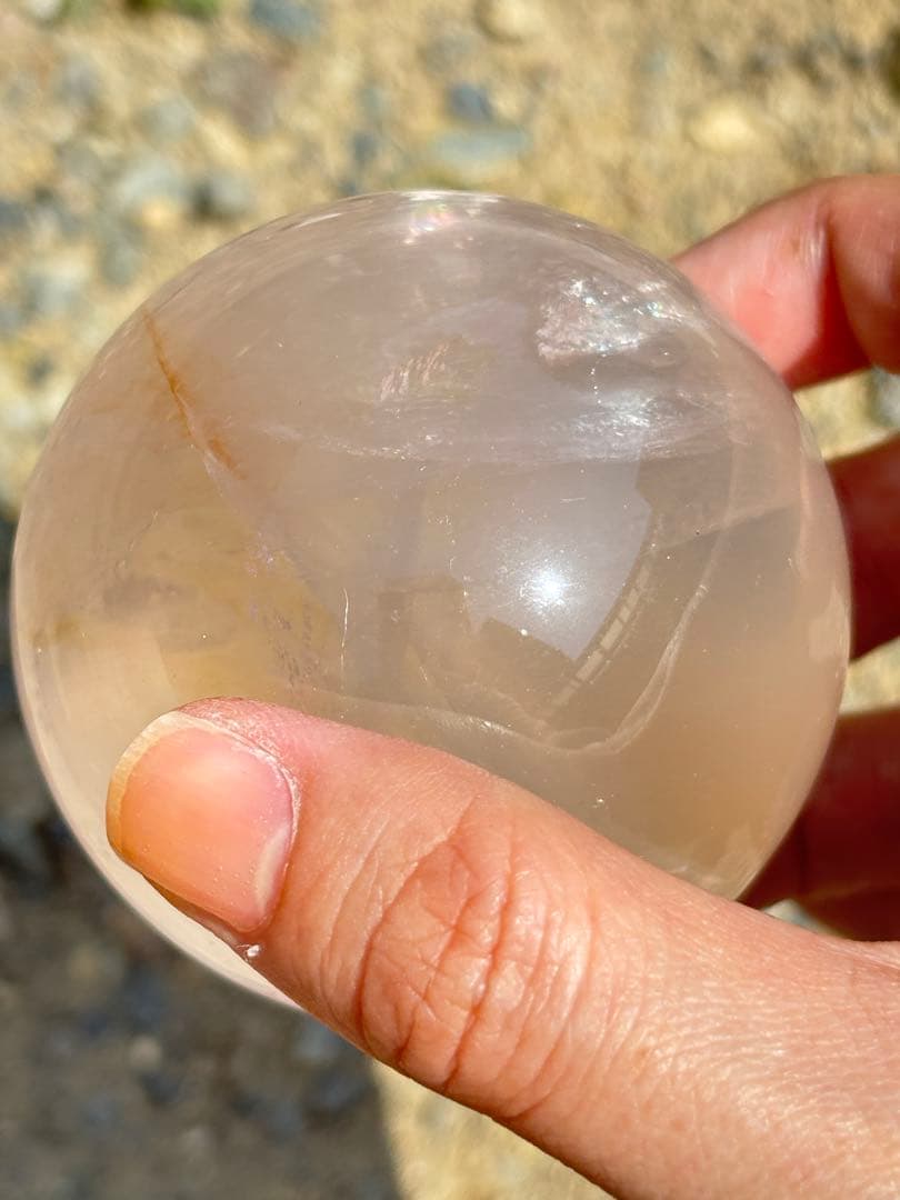 ローズクォーツ　ゴールデンヒーラー共生　　　　スター　高品質　うるうる