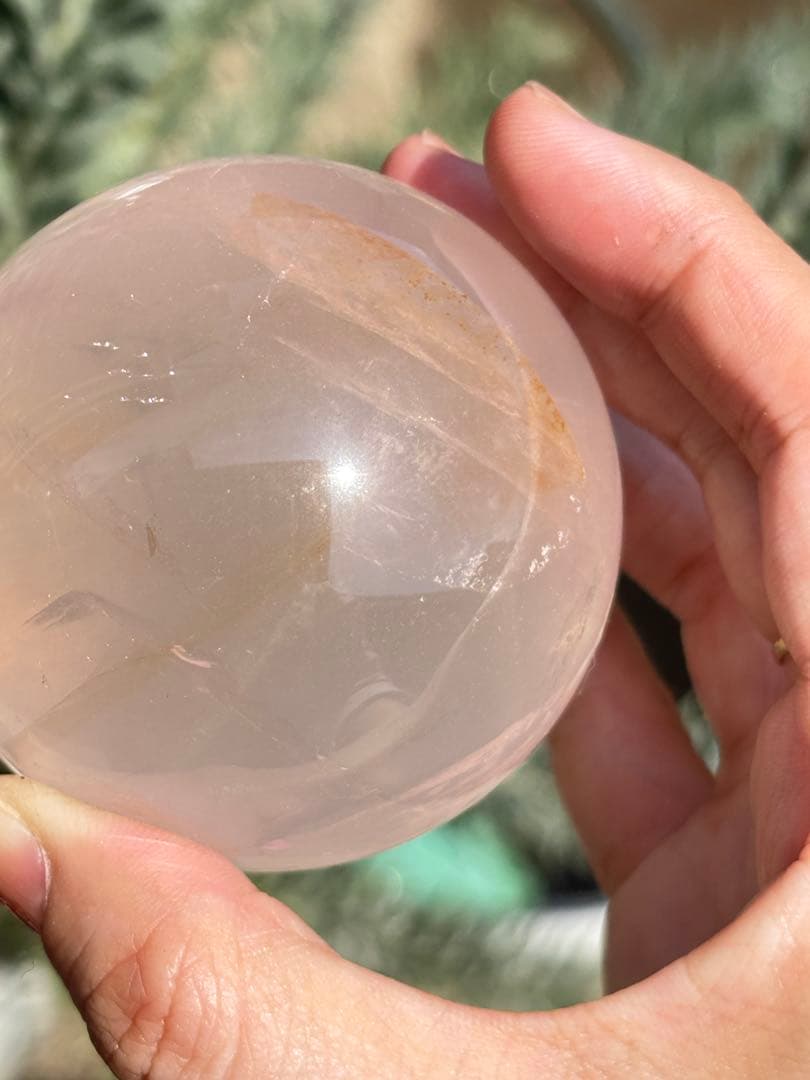 ローズクォーツ　ゴールデンヒーラー共生　　　　スター　高品質　うるうる