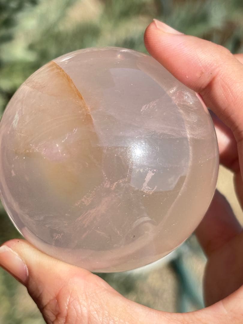 ローズクォーツ　ゴールデンヒーラー共生　　　　スター　高品質　うるうる