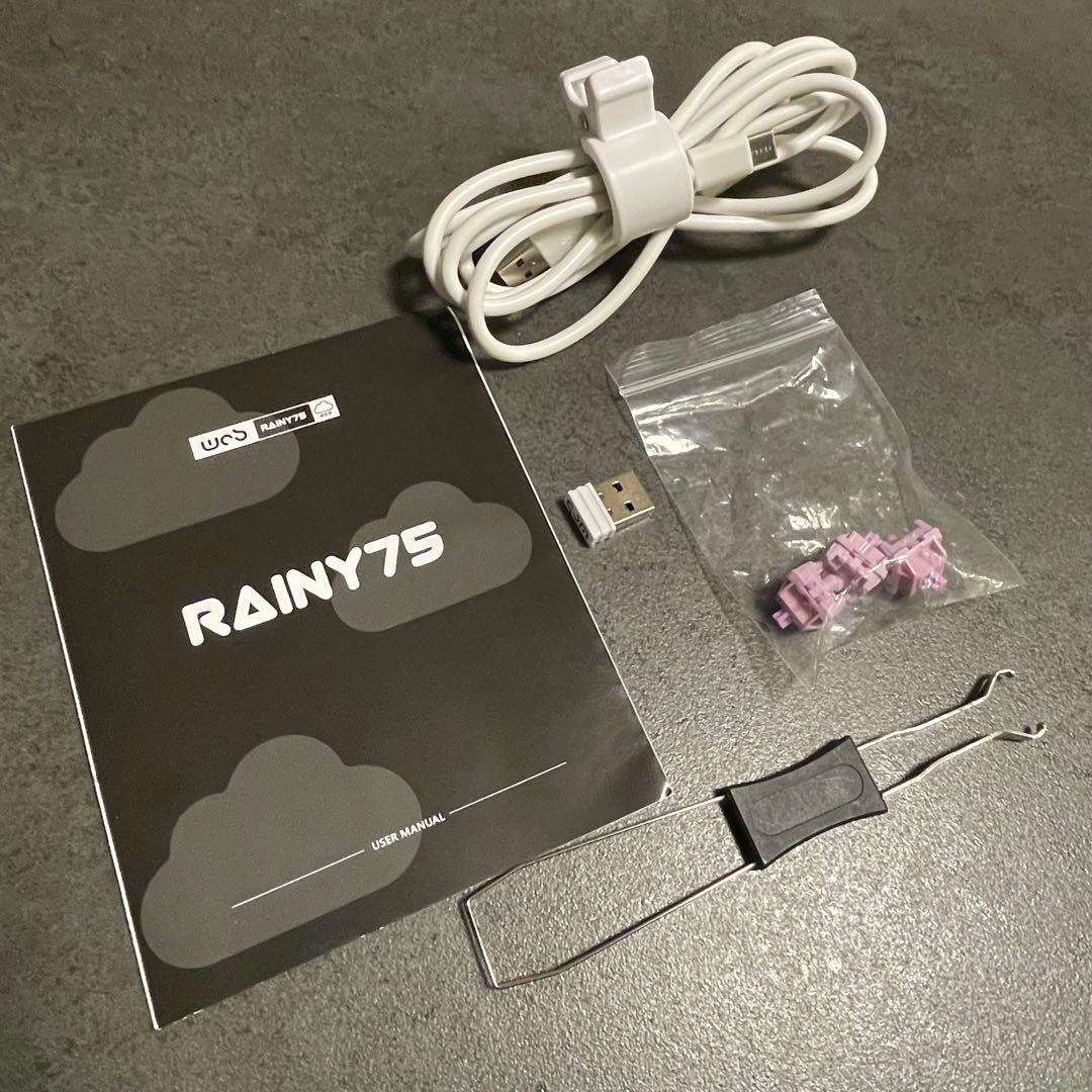 WOBKEY Rainy 75キーボード PC 打鍵音 パソコン機器