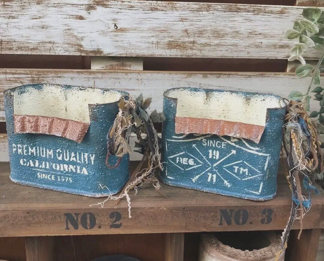 リメイク缶　お家モチーフ　No.421