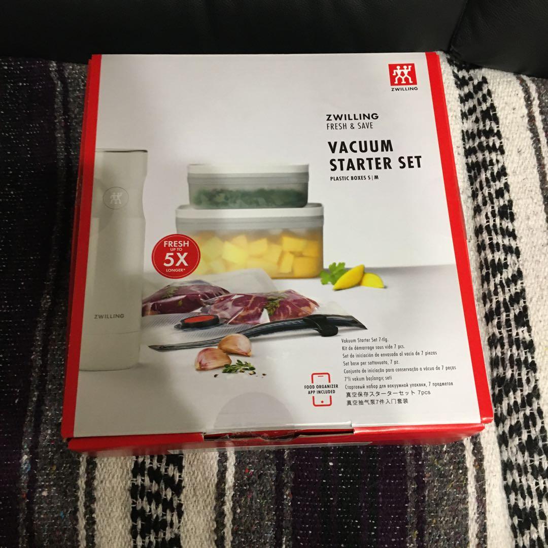 フレッシュ&セーブ真空パック機スターター7点セット+プラスチック製コンテナ1個