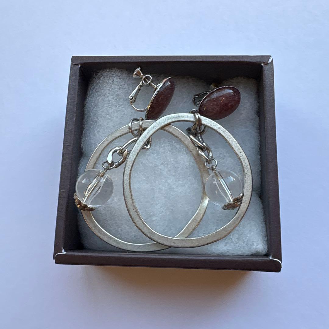 ビーズとパールのイヤリングセット 8ペア