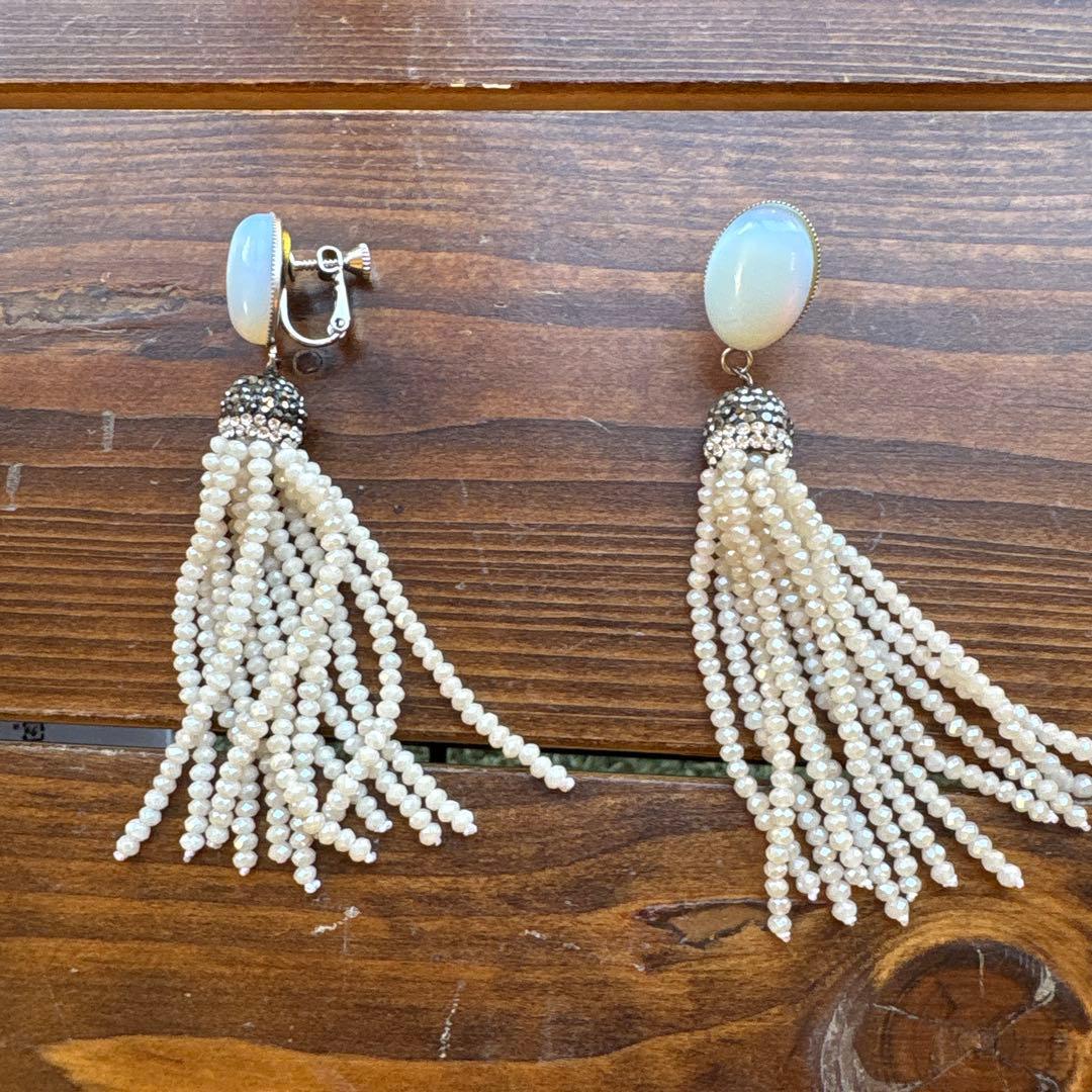 ビーズとパールのイヤリングセット 8ペア