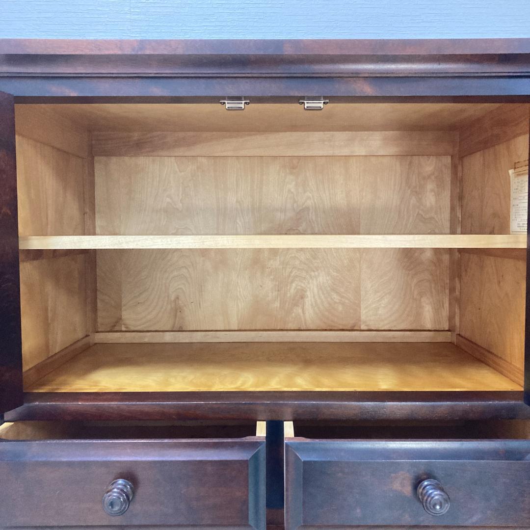 北海道民芸家具 7段チェスト 整理箪笥 ハイチェスト 収納家具　樺材