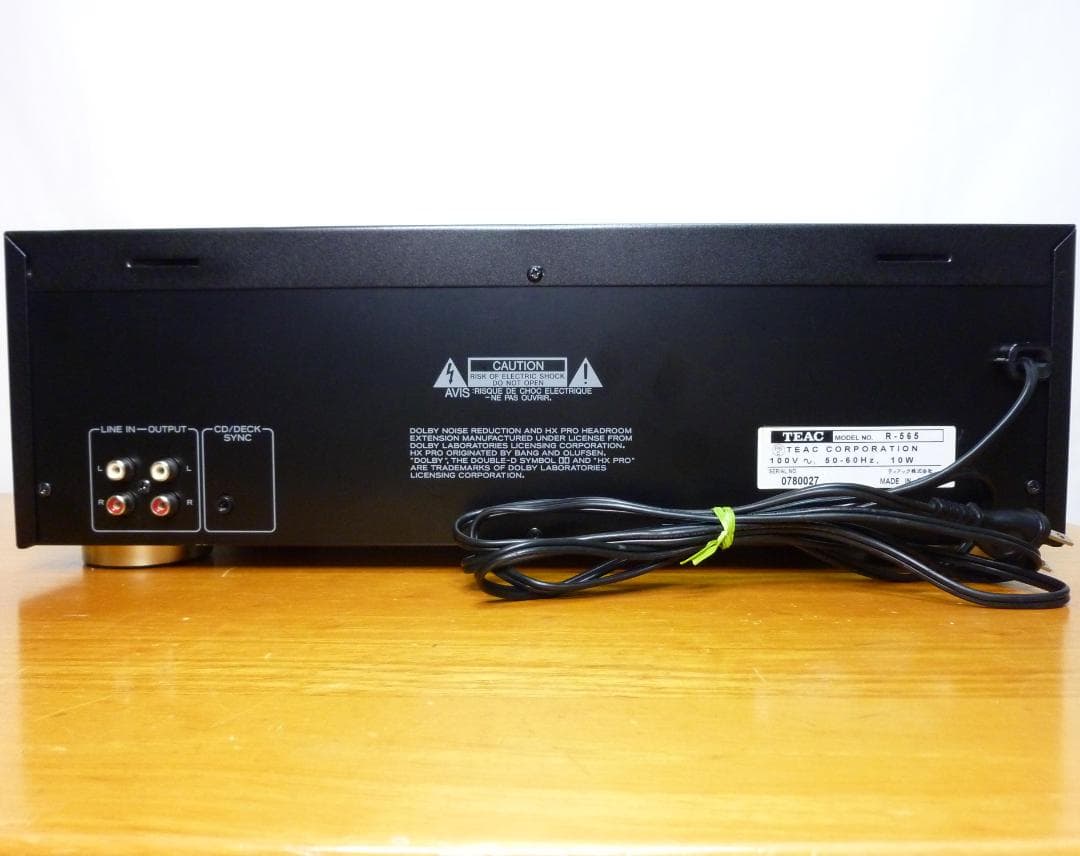 TEAC ティアック R-565 オートリバースカセットデッキ カセットプレーヤ