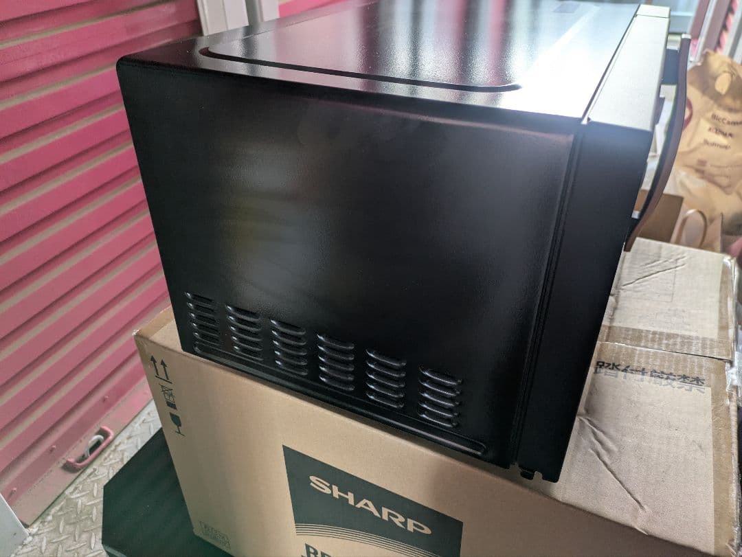 電子レンジ 単機能 17L フラット ブラック シャープ RE-TS174-B