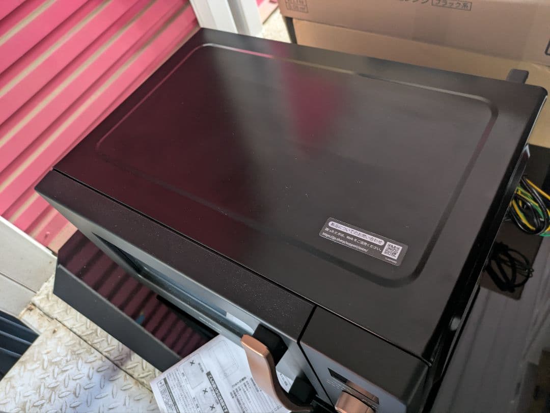 電子レンジ 単機能 17L フラット ブラック シャープ RE-TS174-B