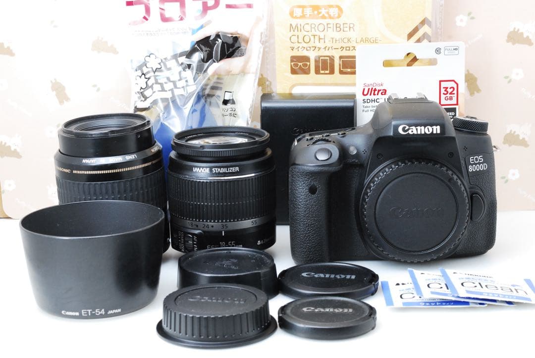 美品❤️Wi-Fi❤️Canon eos 8000D❤️レンズ2本❤️高性能デジタル一眼