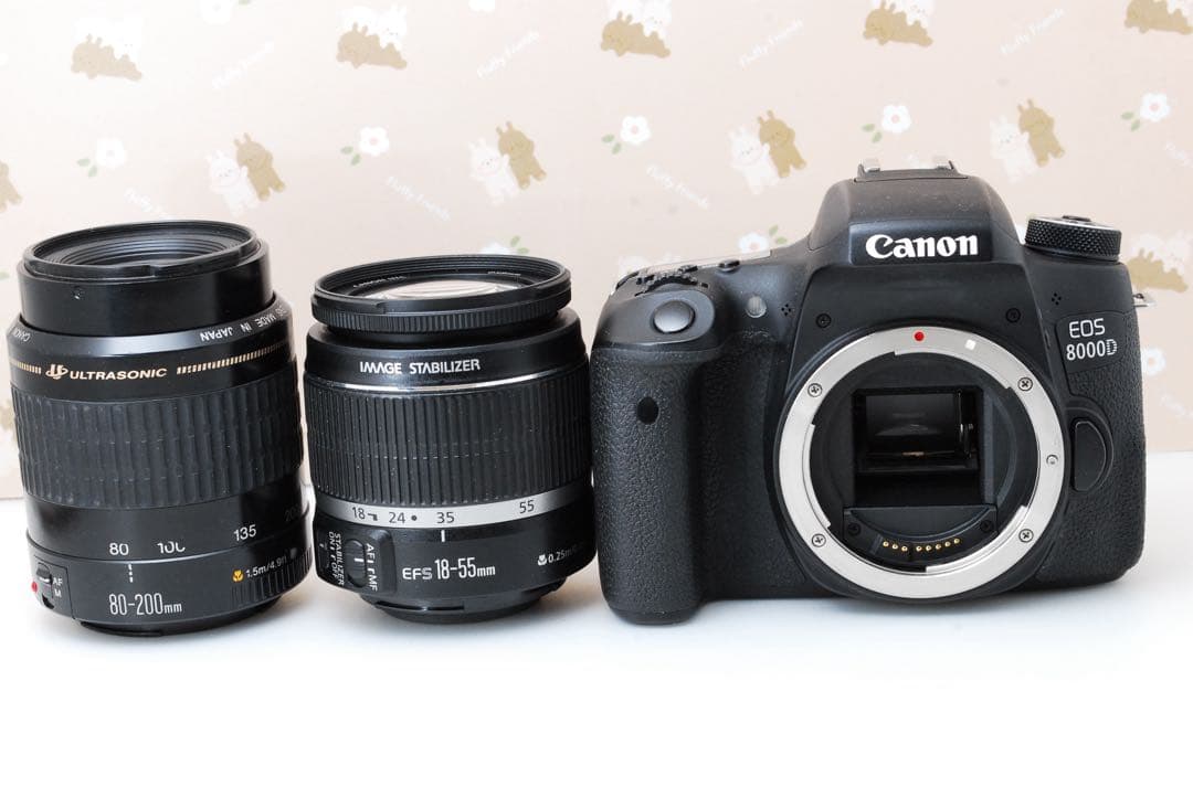 美品❤️Wi-Fi❤️Canon eos 8000D❤️レンズ2本❤️高性能デジタル一眼