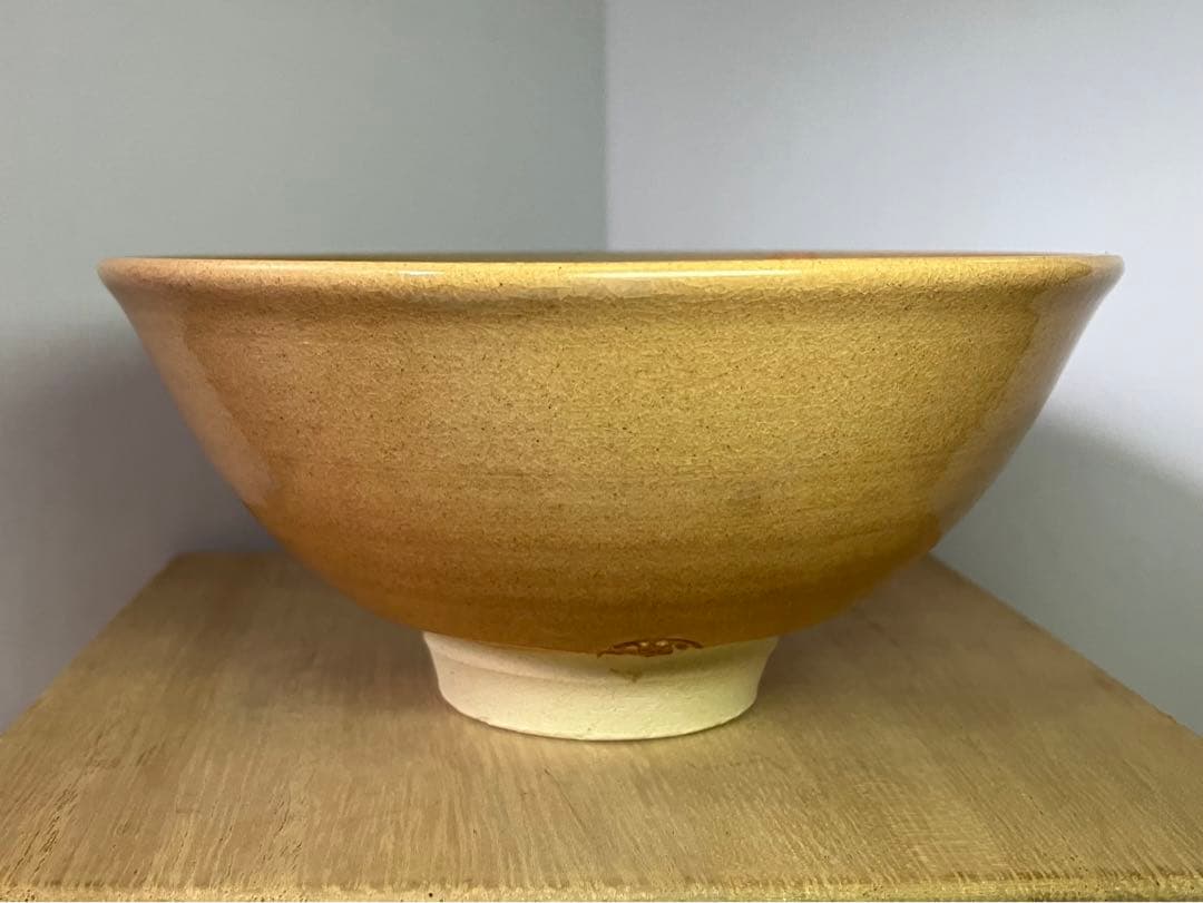 田原陶兵衛 萩茶碗 「華」 東大寺 平岡定海書付 共箱 共布