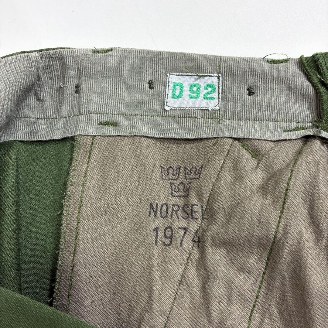 良品 スウェーデン軍 M59 ミリタリー カーゴパンツ D92 W32 ユーロ