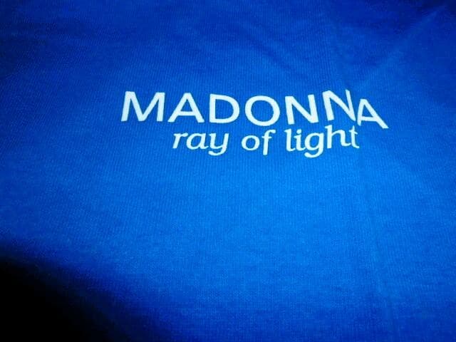 マドンナ 　ray of light　貴重 オフィシャル Tシャツ 青　Lサイズ