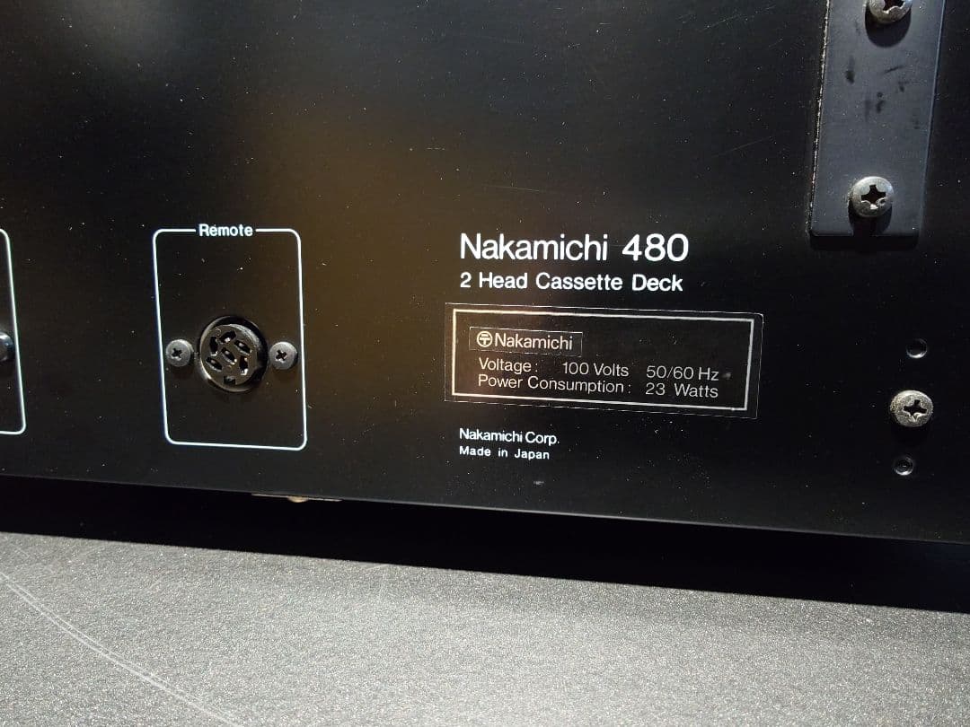 ラジオ・コンポ Nakamichi 480 2 Head Cassette Deck