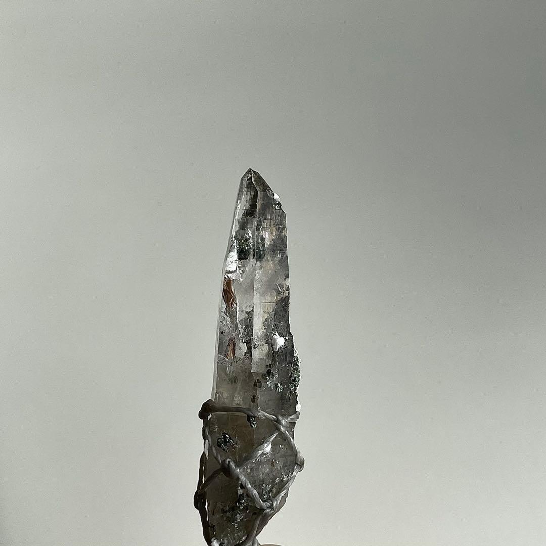 ヒマラヤ水晶 ガネッシュヒマール ＊ マクラメペンダント ネックレス 40