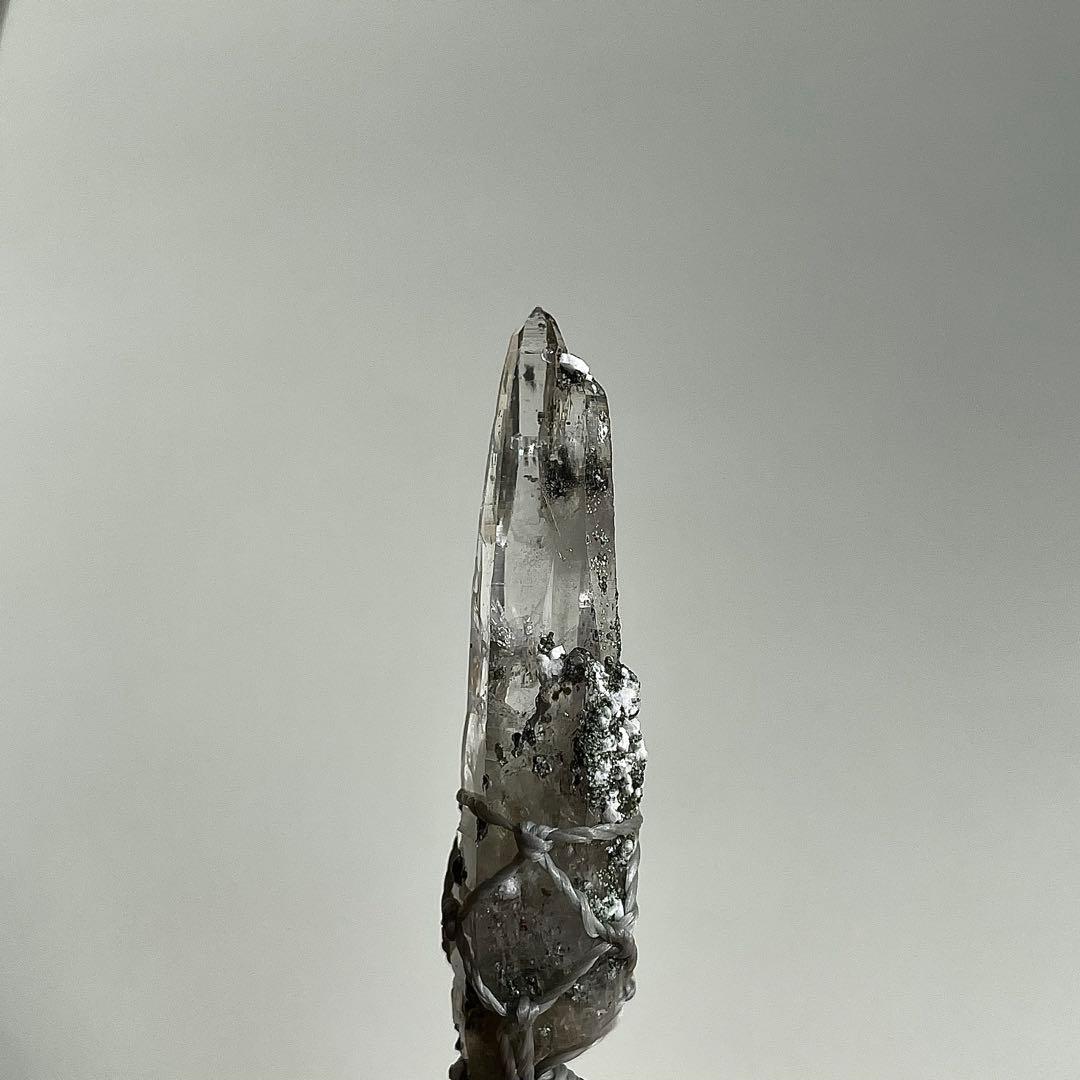 ヒマラヤ水晶 ガネッシュヒマール ＊ マクラメペンダント ネックレス 40