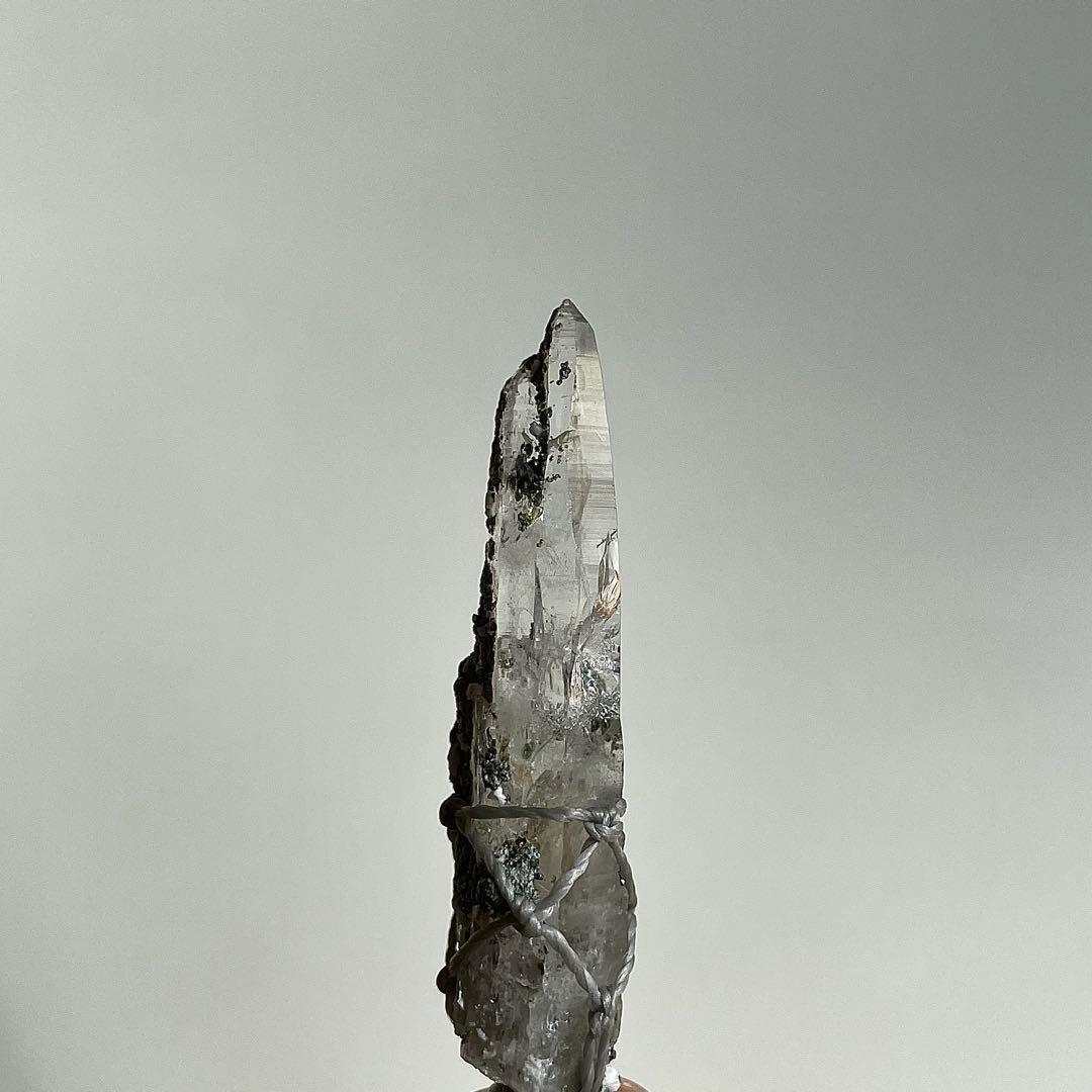 ヒマラヤ水晶 ガネッシュヒマール ＊ マクラメペンダント ネックレス 40