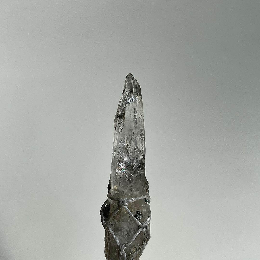 ヒマラヤ水晶 ガネッシュヒマール ＊ マクラメペンダント ネックレス 40