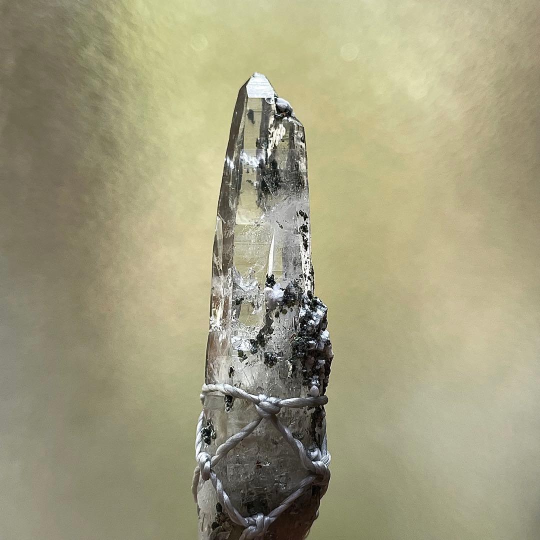 ヒマラヤ水晶 ガネッシュヒマール ＊ マクラメペンダント ネックレス 40