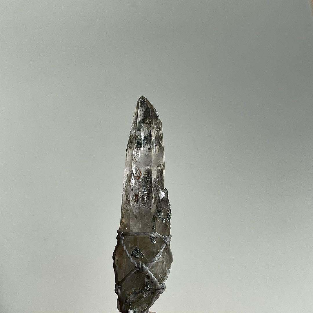 ヒマラヤ水晶 ガネッシュヒマール ＊ マクラメペンダント ネックレス 40