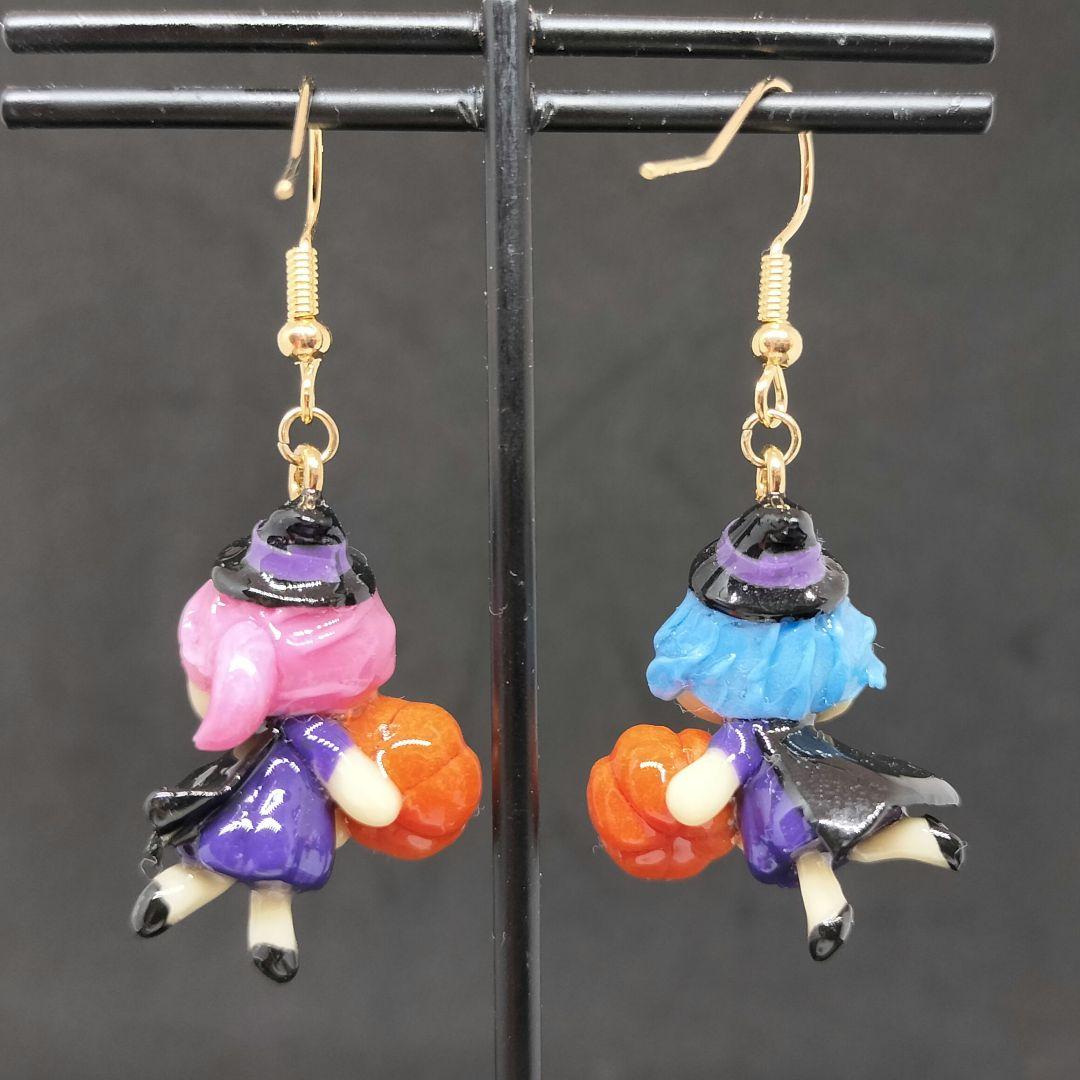 ハロウィン　魔女とパンプキンピアス