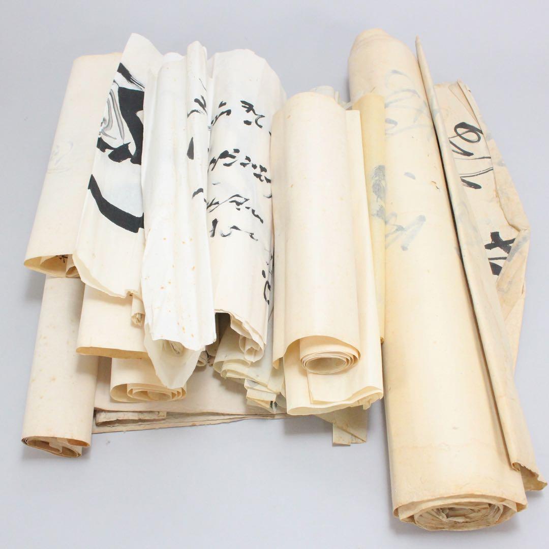 No5286古書画　まくり　48枚　古画　古書　日本画　中国画　古美術　送料無料