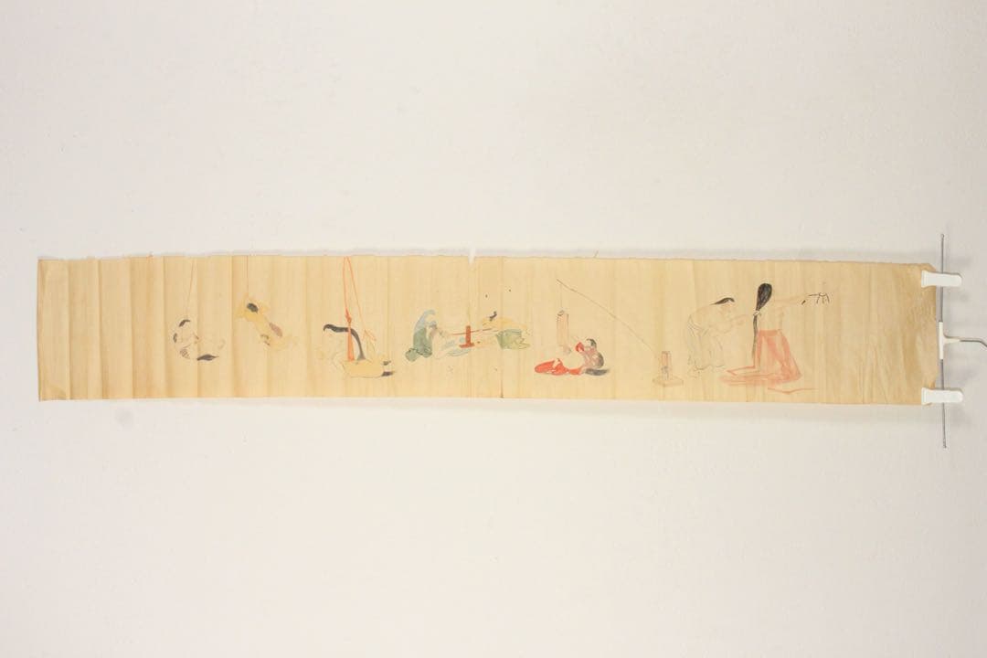 No5286古書画　まくり　48枚　古画　古書　日本画　中国画　古美術　送料無料