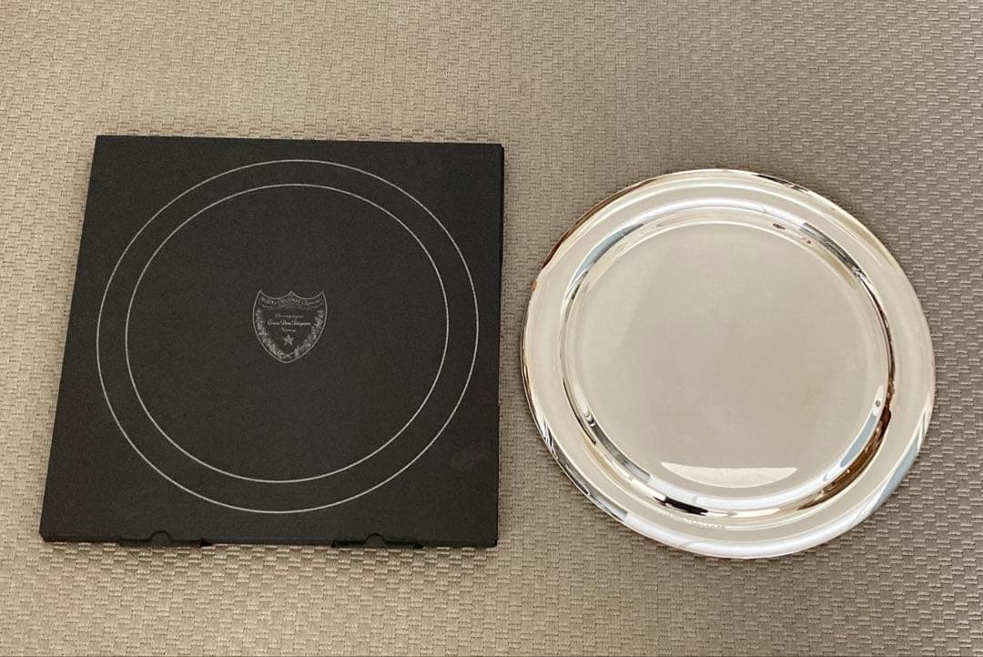 USED★ドンペリニヨン ステンレス製 大皿☆箱あり 刻印入り