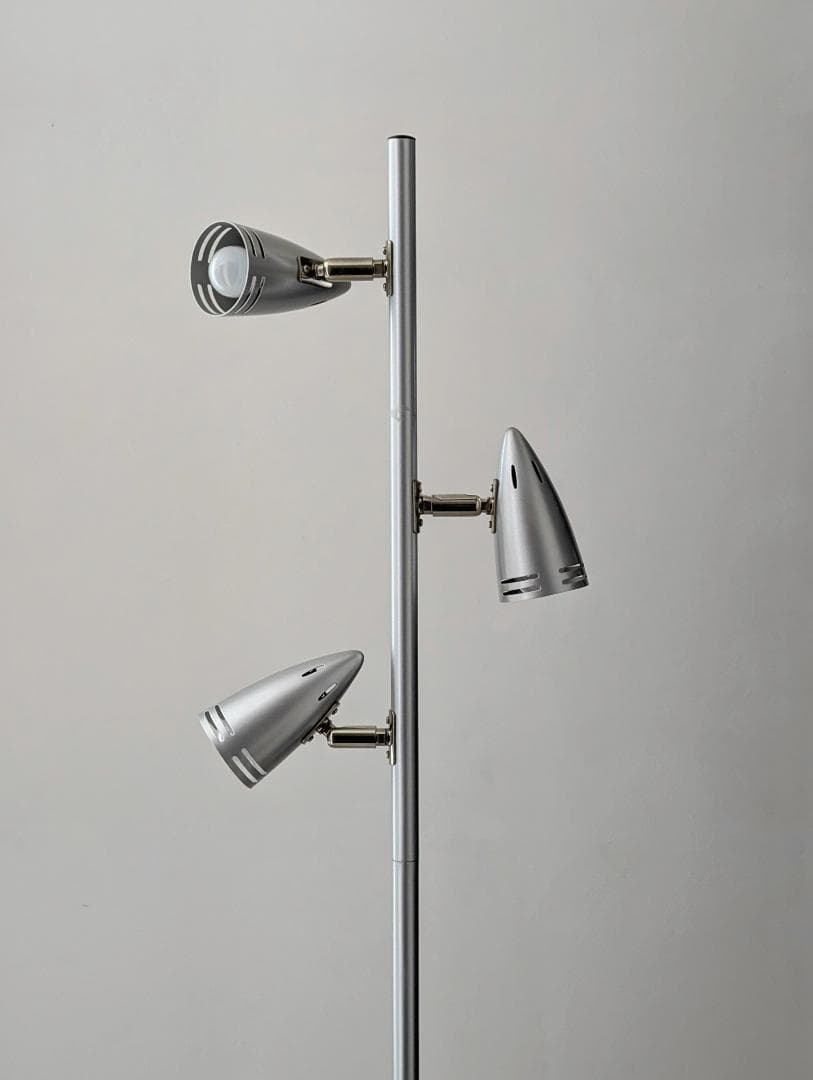 ビンテージ 90s メタル フロア スタンドライト 3灯 スペースエイジ Y2K