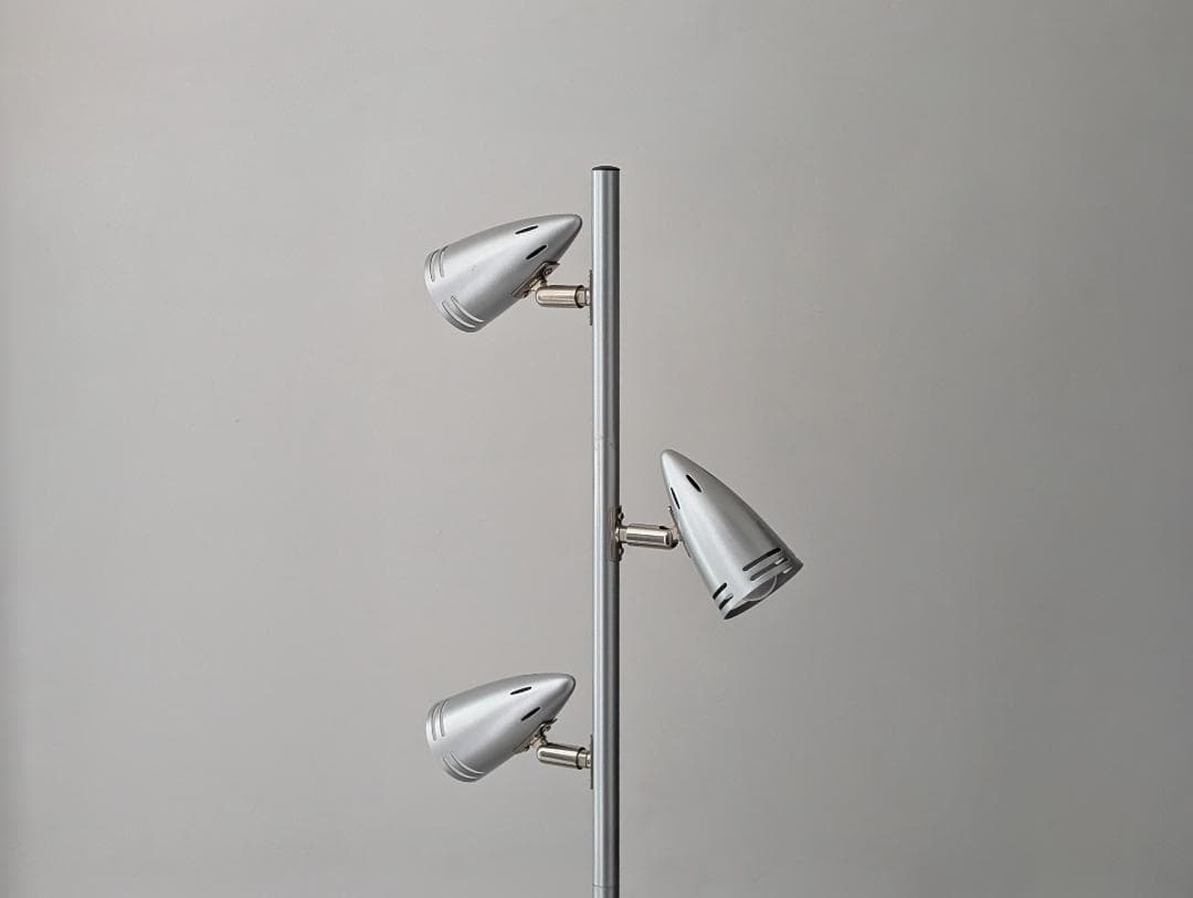 ビンテージ 90s メタル フロア スタンドライト 3灯 スペースエイジ Y2K