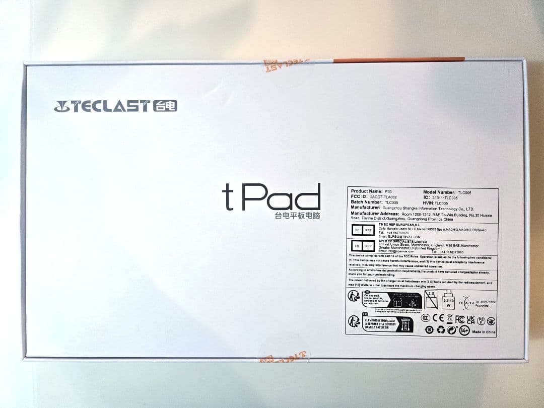 【新品未開封】Teclast P30 128GB