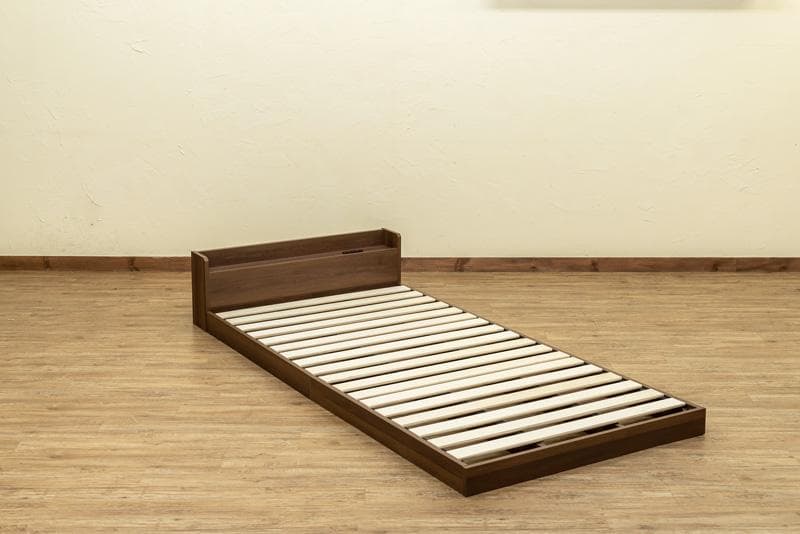 【新品・送料無料】NEW　Altaコンセント付きローベッド　BK/DBR/WH