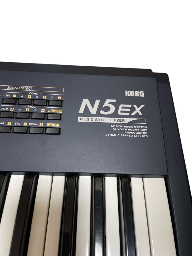 【希少】KORG N5EX シンセサイザー 電源アダプター付き　ペダル付き