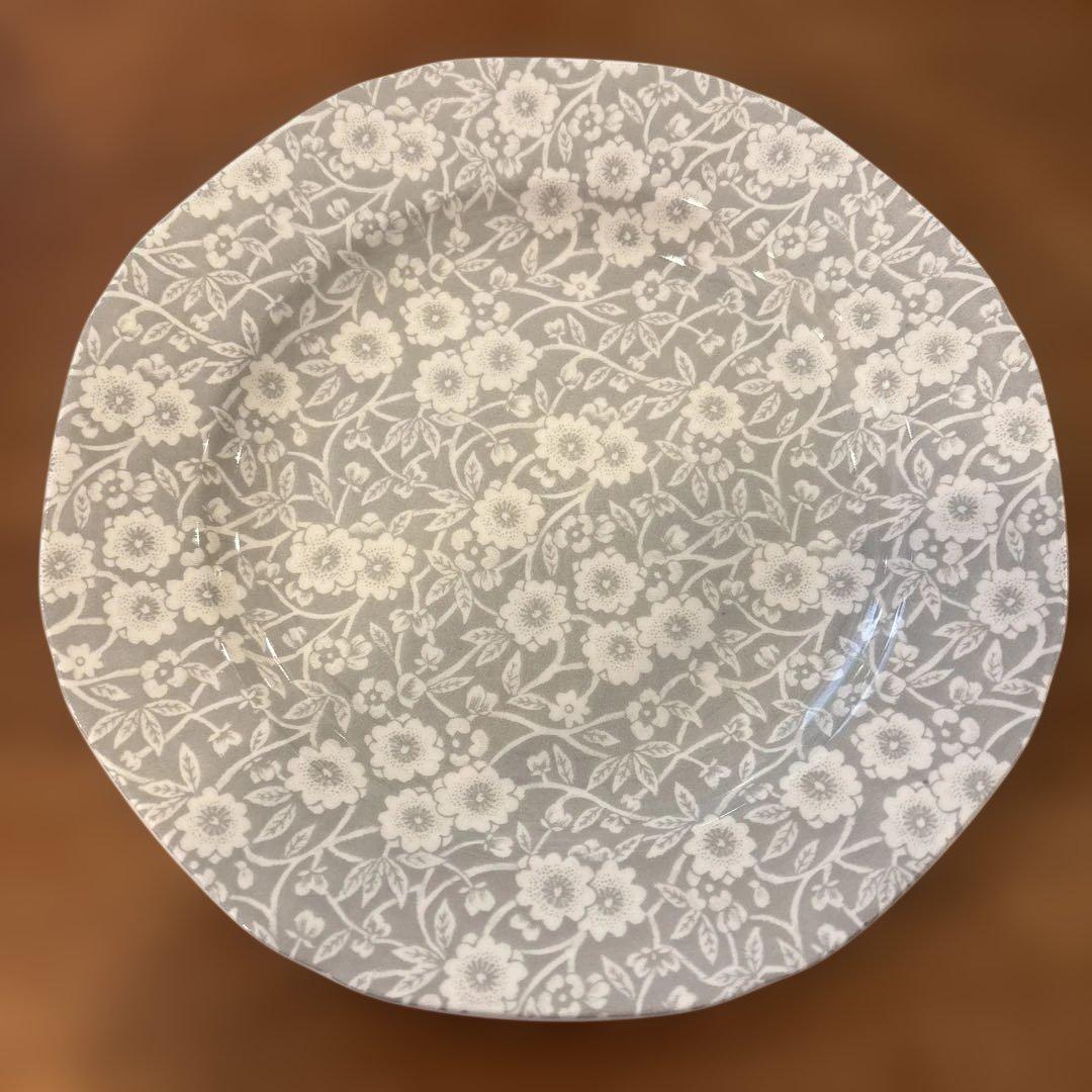 バーレイダブグレイキャリコプレート19cm 2枚組