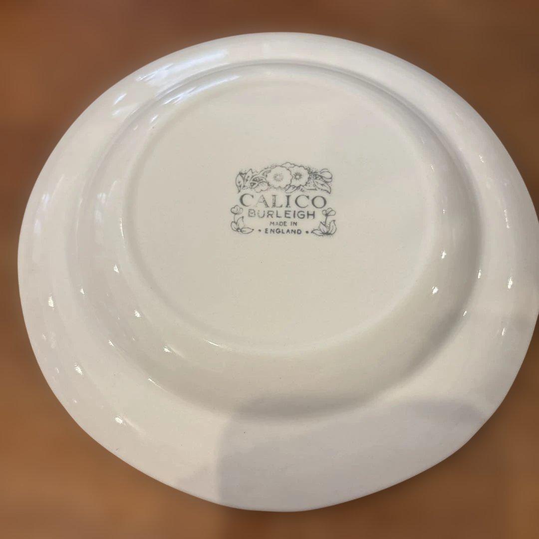 バーレイダブグレイキャリコプレート19cm 2枚組