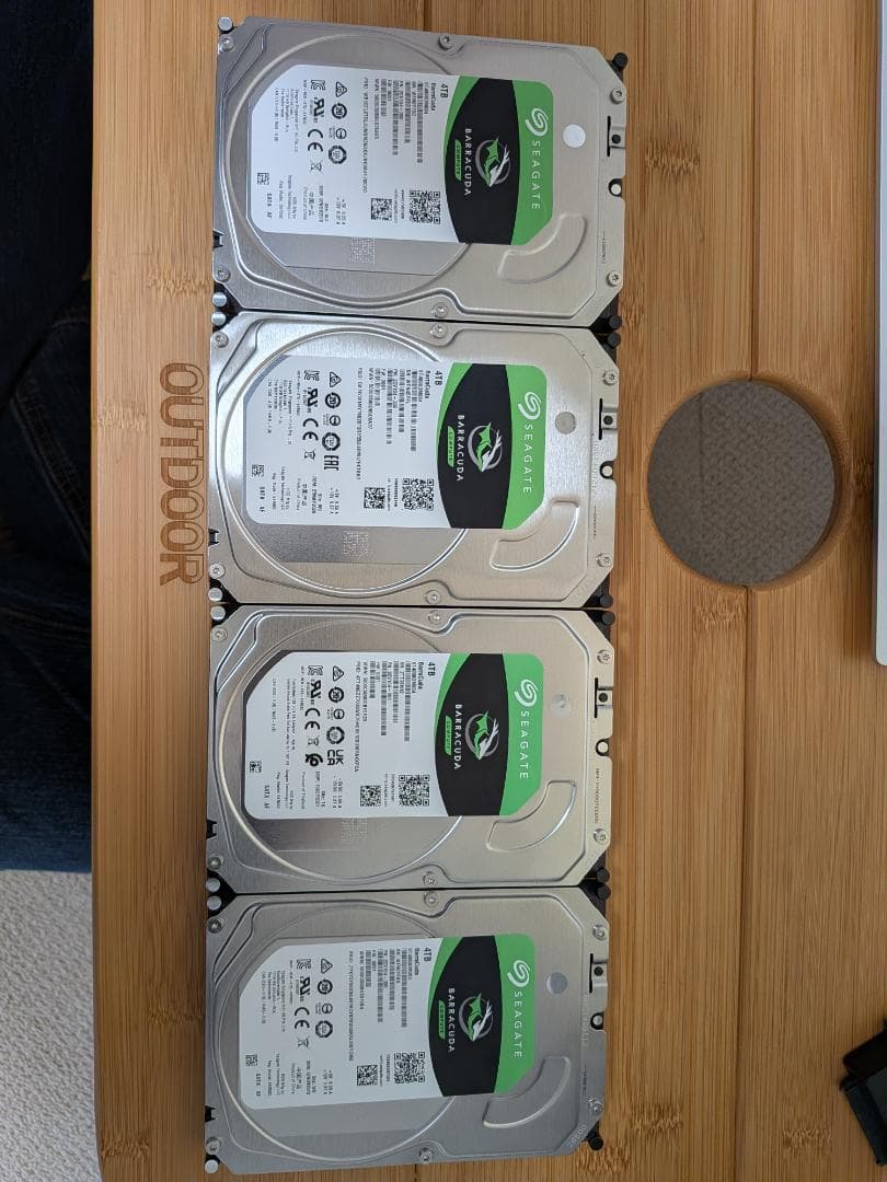 Seagate 3.5インチ 内蔵 HDD ハードディスク4TB 4個セット