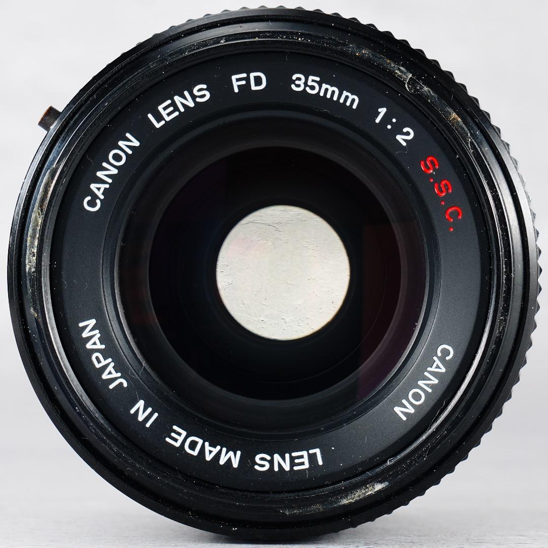 希少 Canon FD 35mm F2 SSC 凹 ○マーク 美品 085