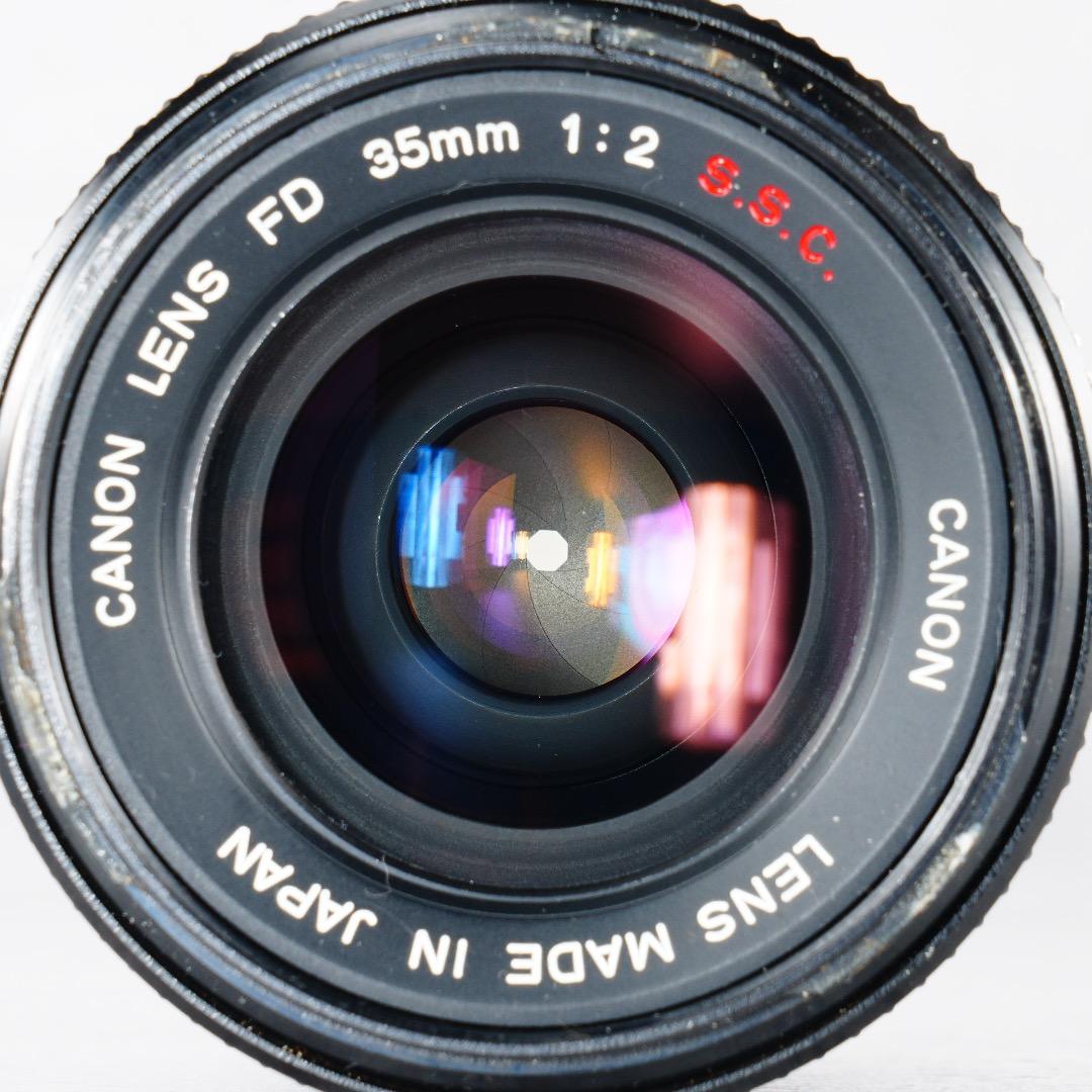 希少 Canon FD 35mm F2 SSC 凹 ○マーク 美品 085