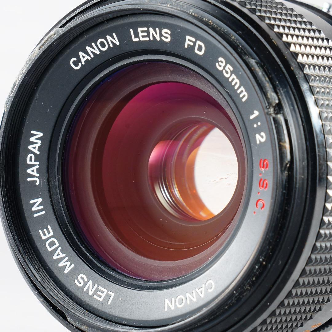 希少 Canon FD 35mm F2 SSC 凹 ○マーク 美品 085