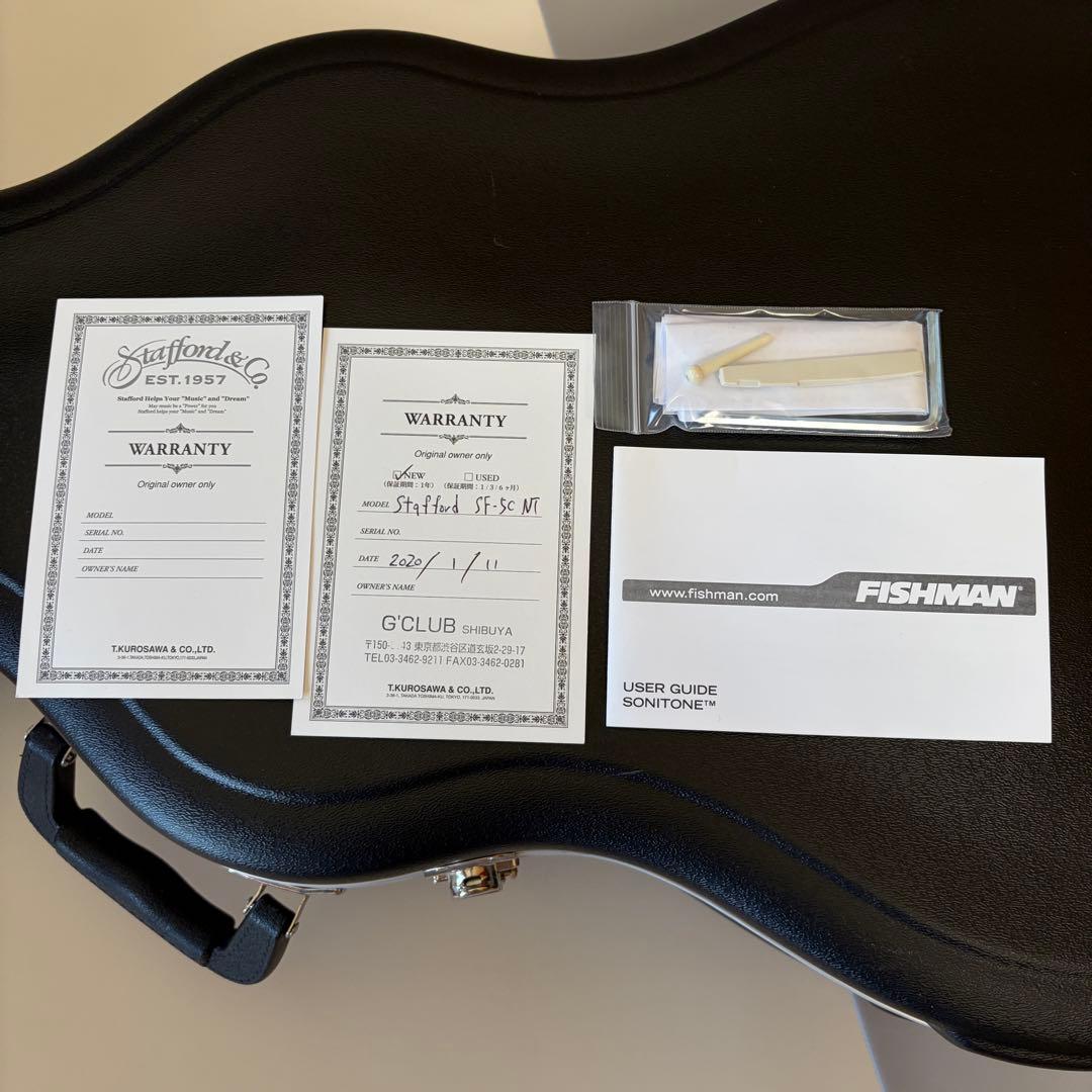 【ほぼ新品】Stafford SF-5C Natural ＋ハードケースなどなど