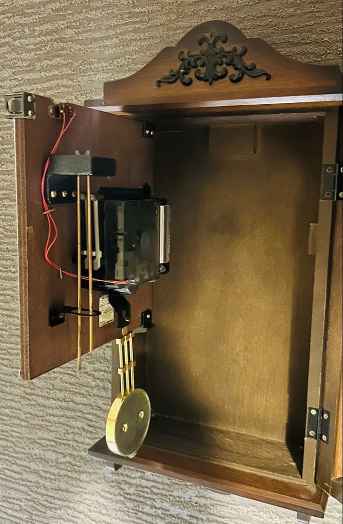 【昭和レトロ】CITIZEN 振り子付きアナログ時計 動作確認済 完動品