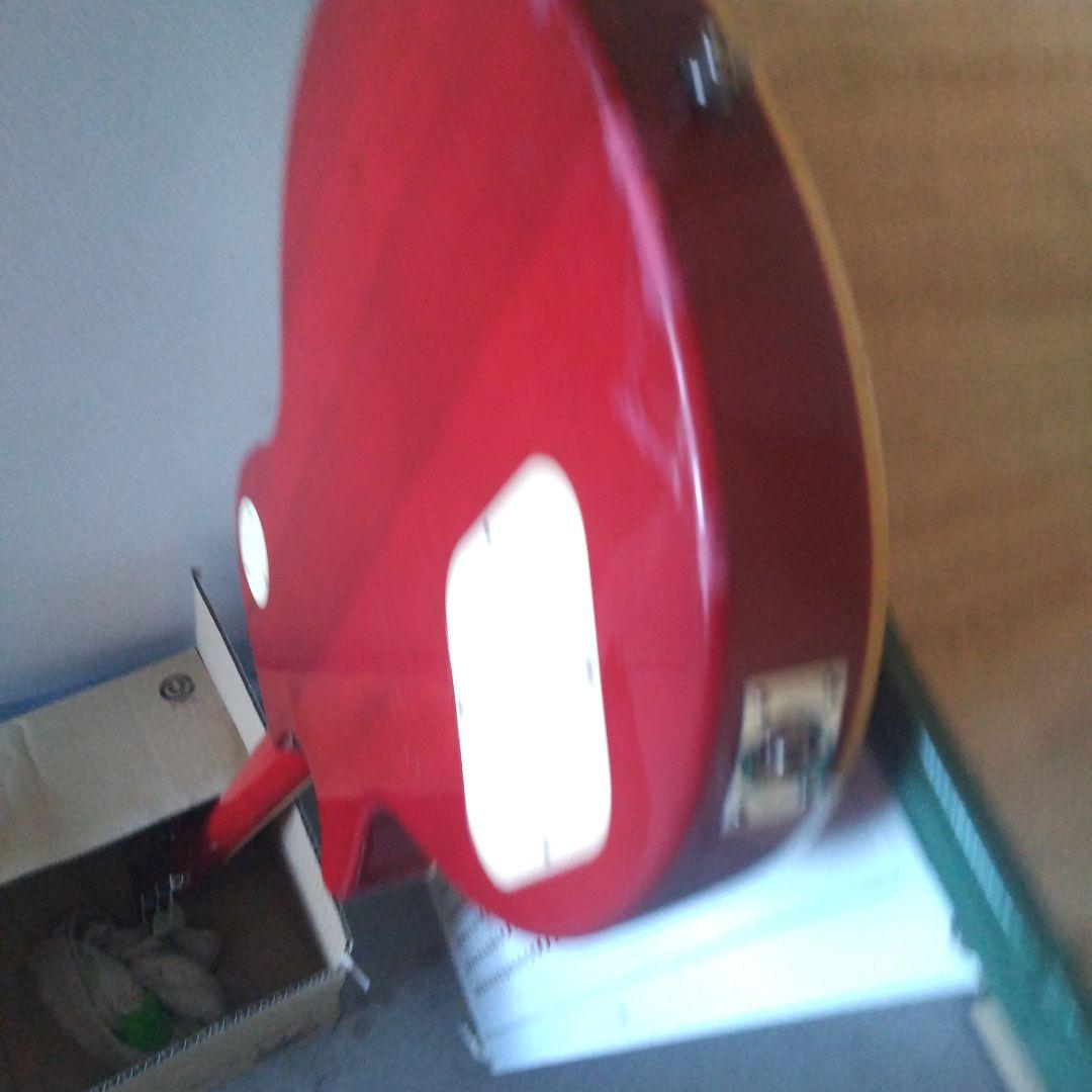 レスポールスタイル エレキギター オレンジ赤