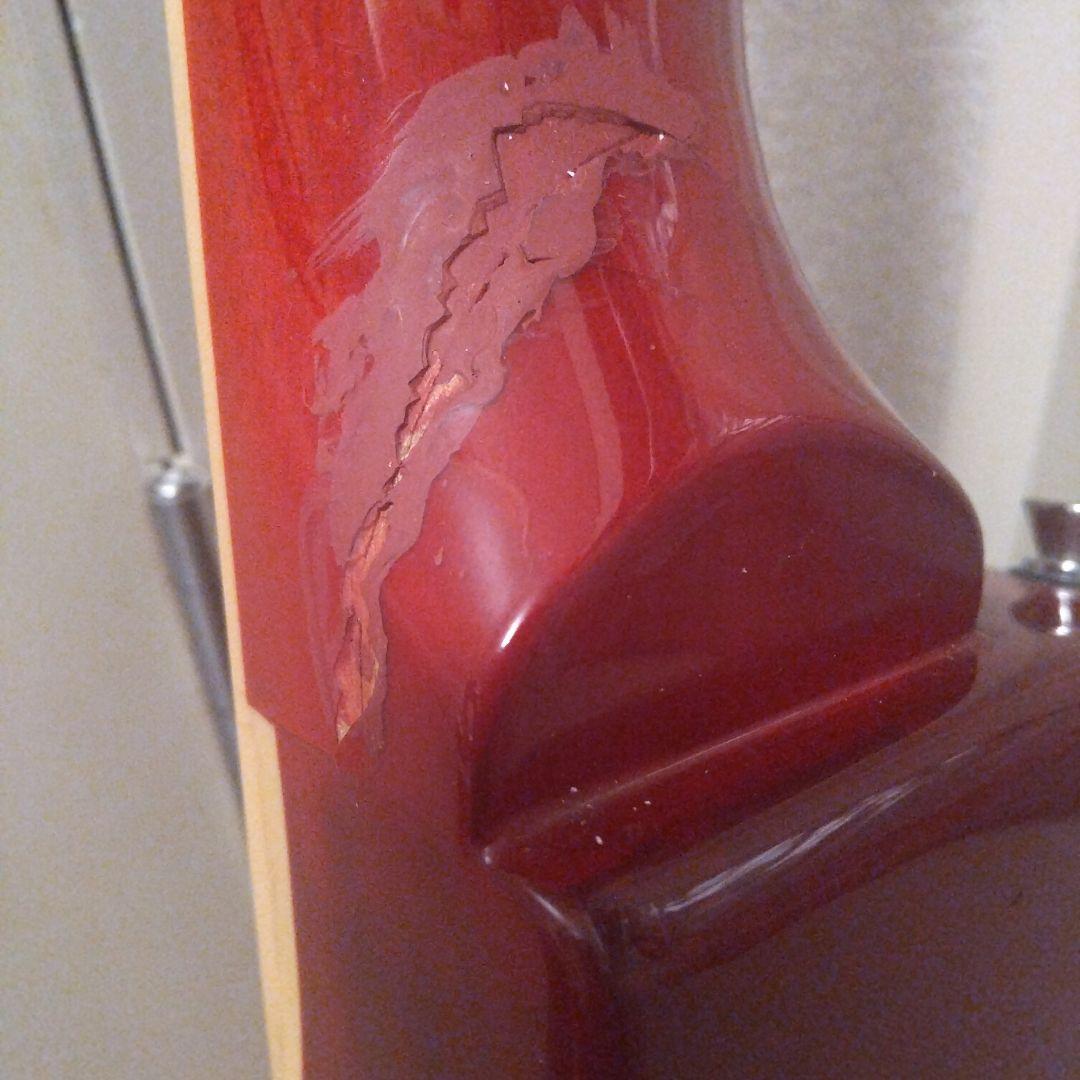 レスポールスタイル エレキギター オレンジ赤